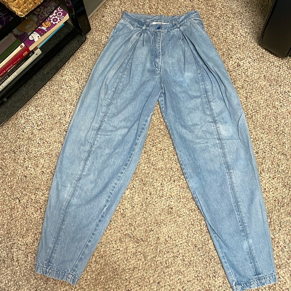 Vintage 80s/90s pleated waist ultra full leg